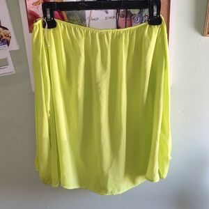 Bright Yellow Off-Shoulder Women’s Skirt